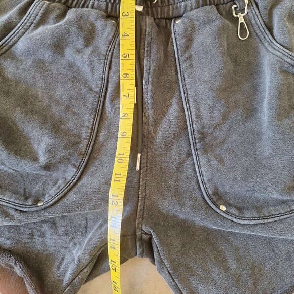 Public Saint Black CARGO SWEAT-SHORTS  size xl - Picture 7 of 9